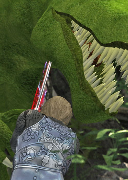 Caelan ducks past the lunging lizard