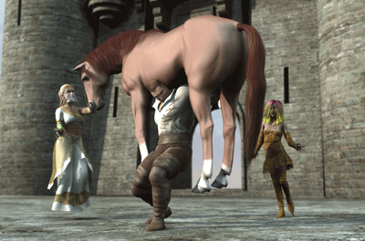 Lifting a horse